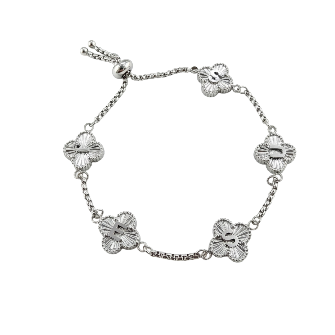 JESUS Clover Bracelet Silver