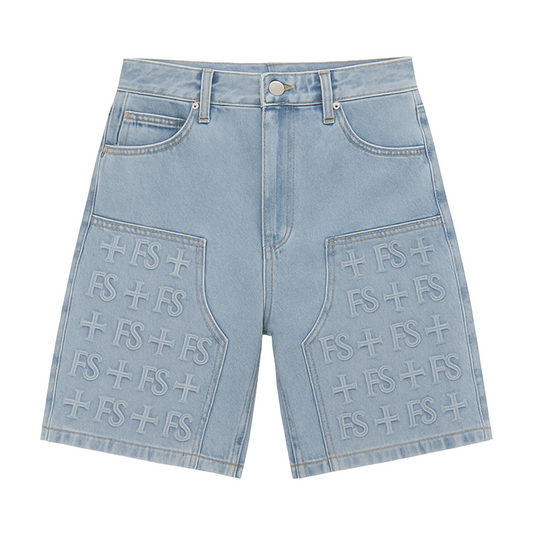 FS Monogram Denim Shorts